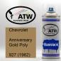 Preview: Chevrolet, Anniversary Gold Poly, 927 (1962): 400ml Sprühdose, von ATW Autoteile West.